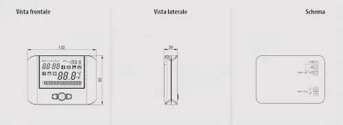 Vemer Mithos VE766800 cronotermostato digitale bianco 230V