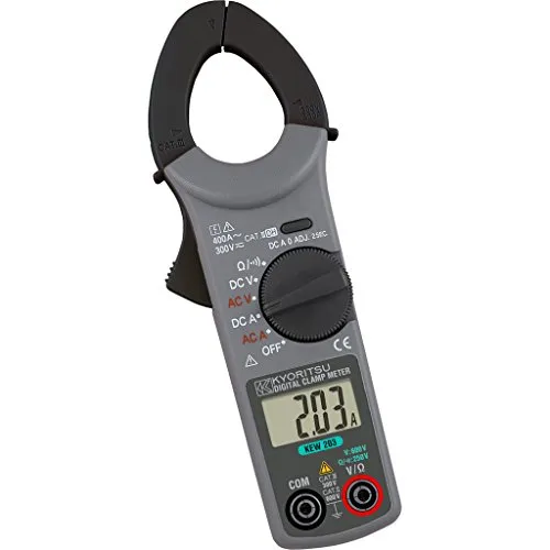 Kyoritsu KEW 203 pinza amperometrica grigia AC/DC 30mm