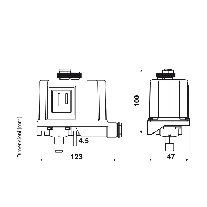 Fantini Cosmi B13BN B13CN pressostato basso differenziale