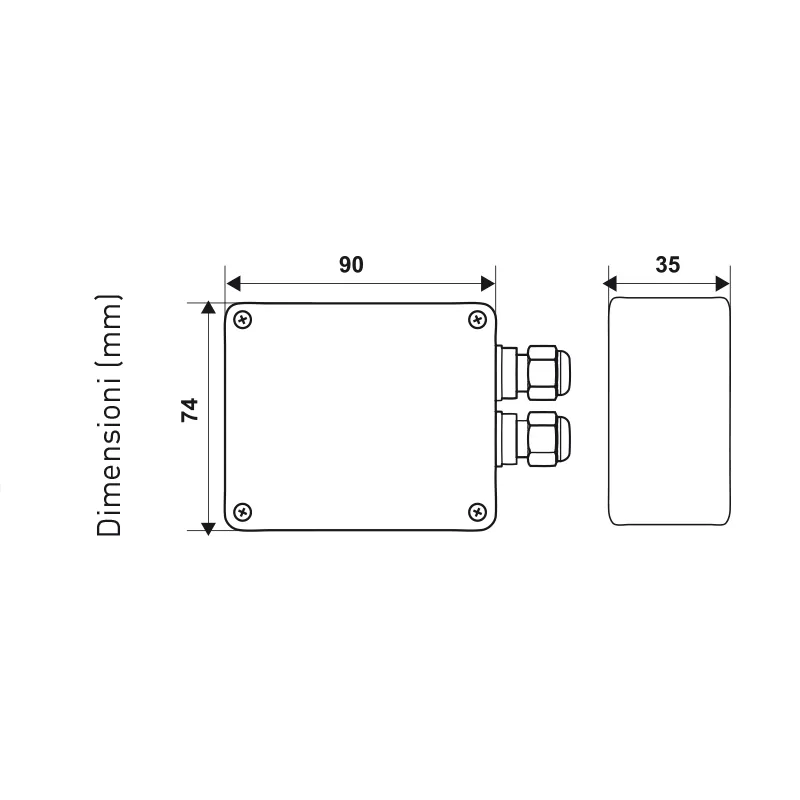 Fantini Cosmi ECV-TXE modulo wireless M-Bus impulsi