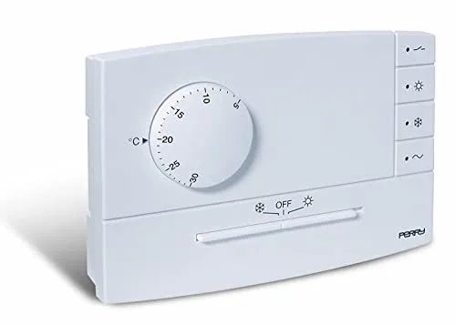 Perry 1TPTE503B termostato elettronico parete bianco 5-30°C