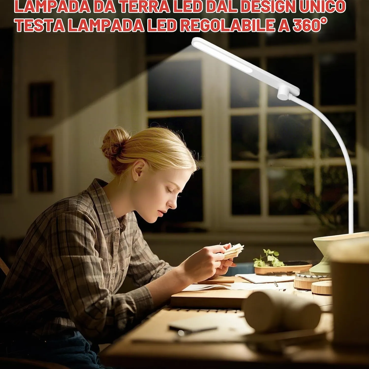 Honeywell Lampada da Terra LED Bianca 12W 3000-5000K