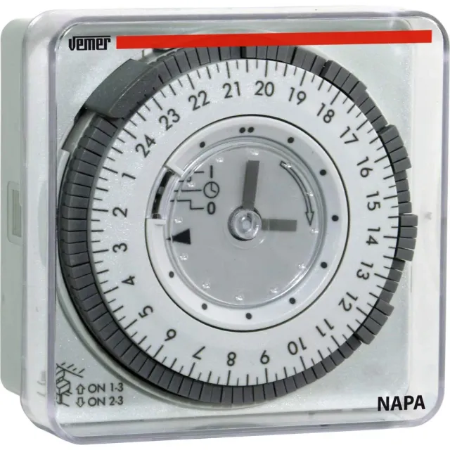 Vemer Napa-RD VP886600 interruttore orario giornaliero 72x72