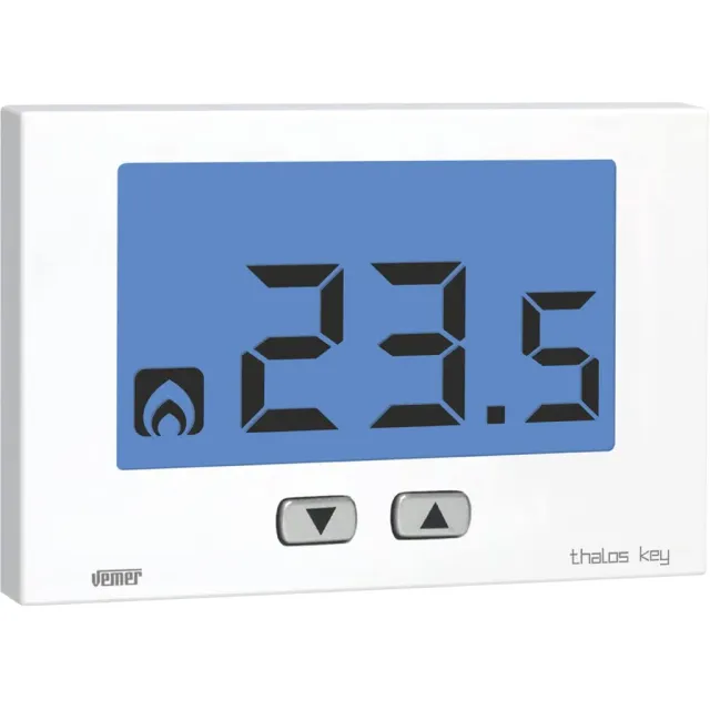 Vemer Thalos Key VE720900 termostato parete 230V bianco