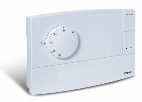 Perry Zefiro 1TP TE500B Termostato da Parete Bianco 230V