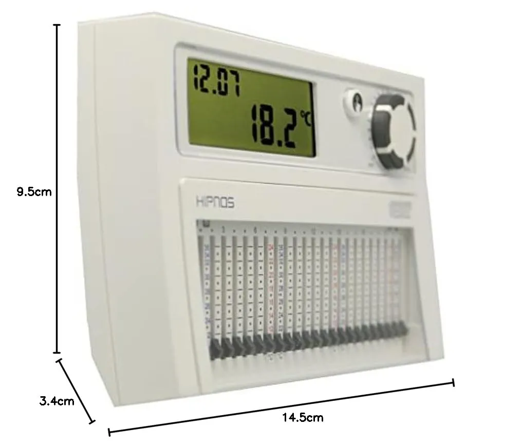 Vemer Hipnos VE013900 cronotermostato parete bianco giornaliero