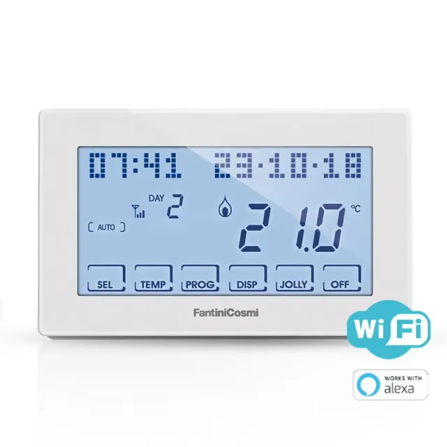 Fantini Cosmi CH180WIFI cronotermostato wifi parete Alexa