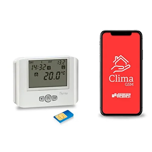 Vemer Thermo GSM VE715900 termostato da parete GSM bianco