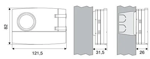 Perry 1CRCR309/S cronotermostato settimanale a batterie bianco