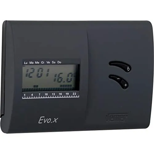 Vemer Evo.X VN136800 cronotermostato nero settimanale