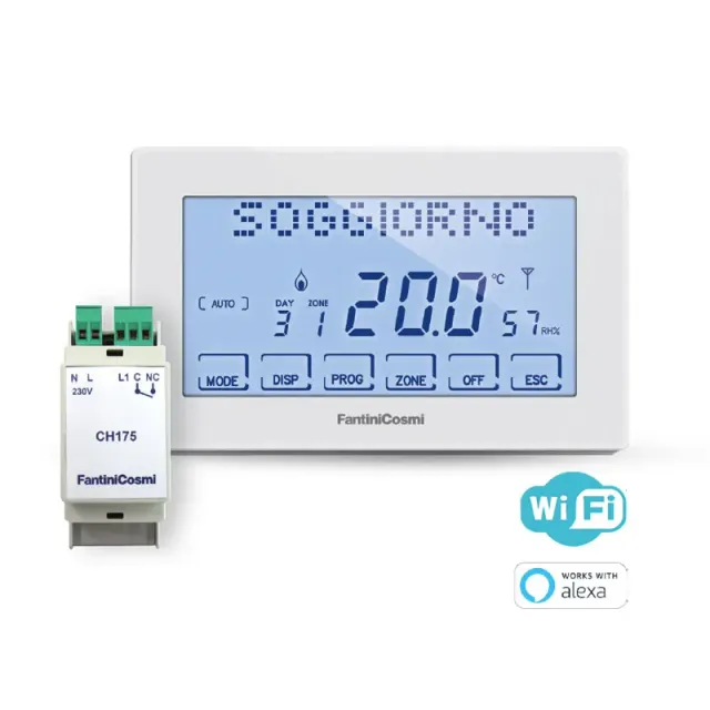 Fantini Cosmi CH180RFRWIFI kit cronotermostato wireless wifi