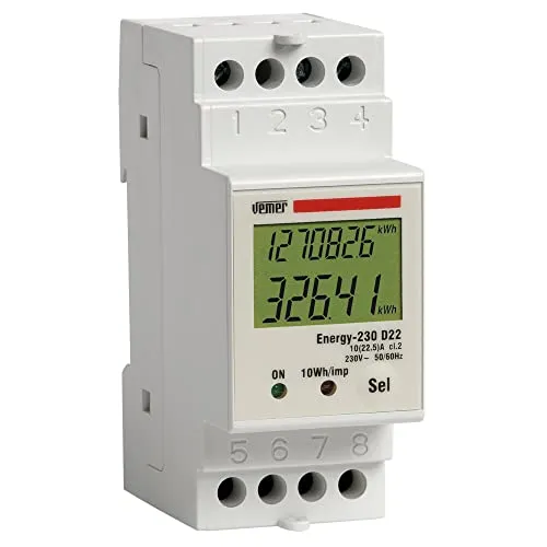 Vemer Energy-230 D22 contatore energia monofase 22,5A