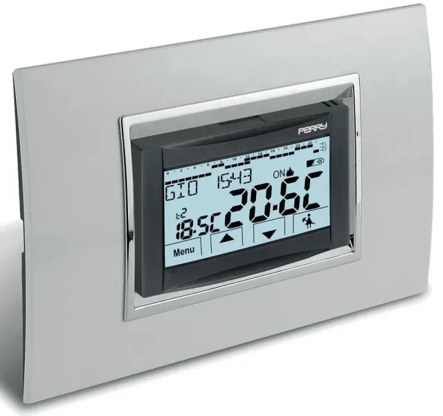 Perry Moon 1CR CDS27 Cronotermostato da Incasso Touch 230V
