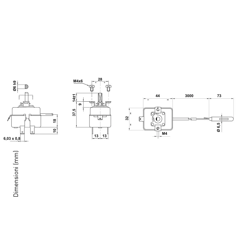 Fantini Cosmi TG200 serie 751 termostato compensazione