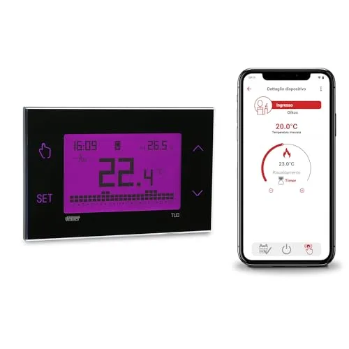 Vemer Tuo 4G VE795800 cronotermostato smart bianco con SIM