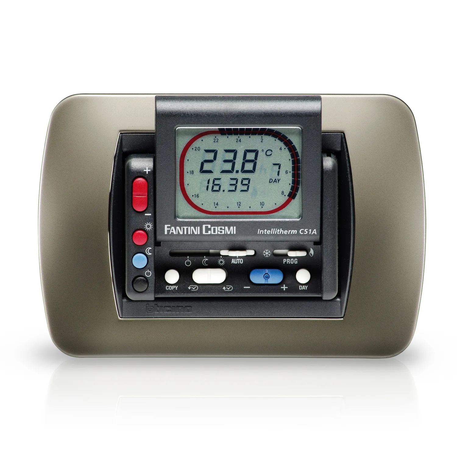 Fantini Cosmi Intellitherm C51A cronotermostato settimanale da incasso