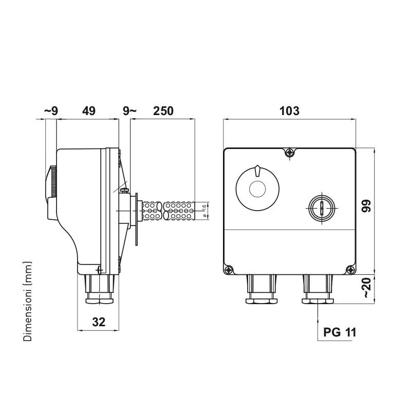 Fantini Cosmi 8N5-CR6B6-00A Doppio Termostato Immersione