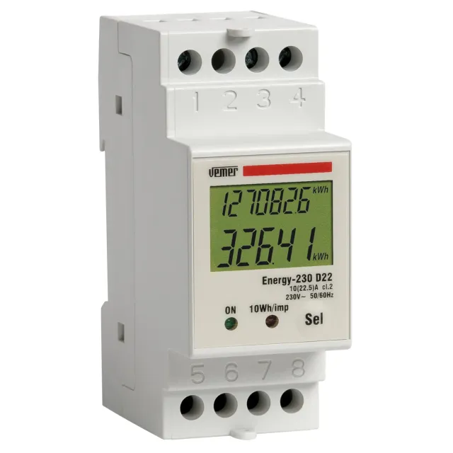 Vemer Energy-230 D22 contatore energia monofase 22,5A