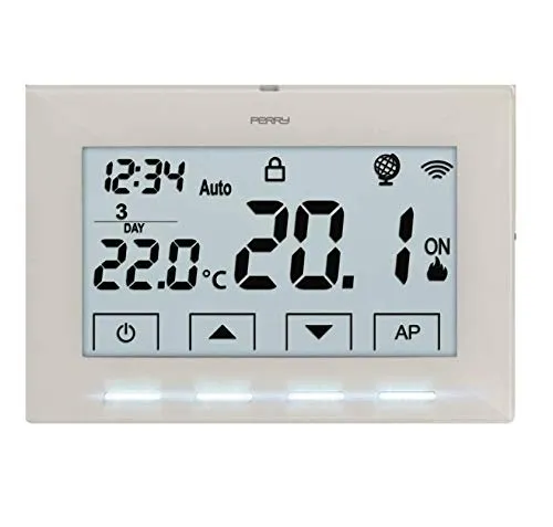 Perry 1TX CR029WIFI Cronotermostato Parete WiFi Bianco