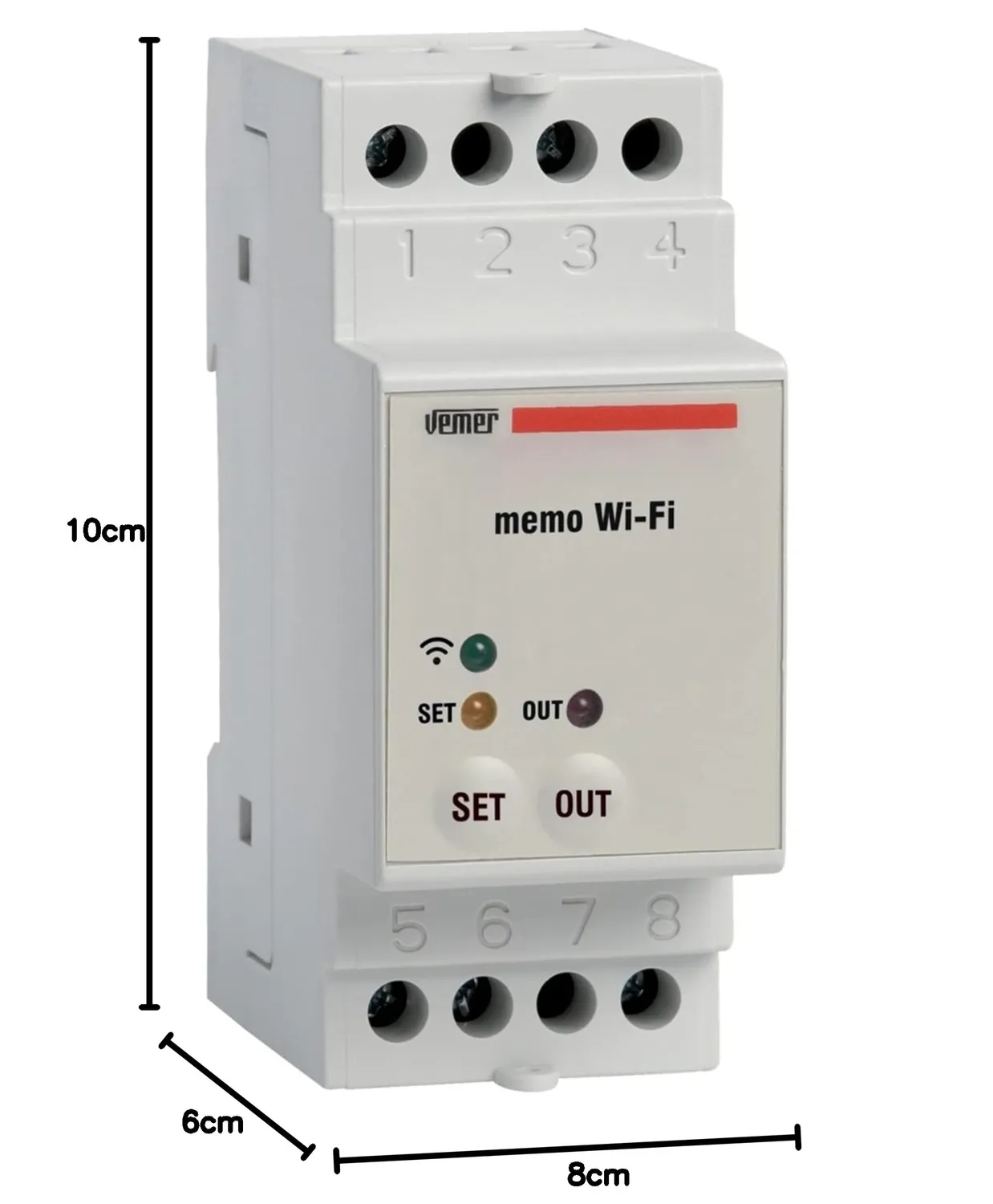 Vemer Memo WiFi VE780700 interruttore wifi DIN astronomico