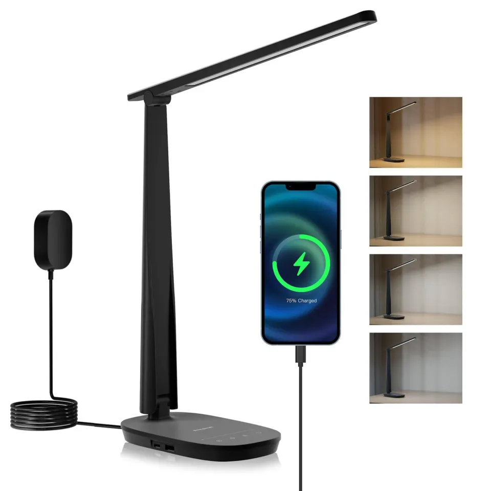 Honeywell HWT-H2 lampada scrivania LED nera USB-C