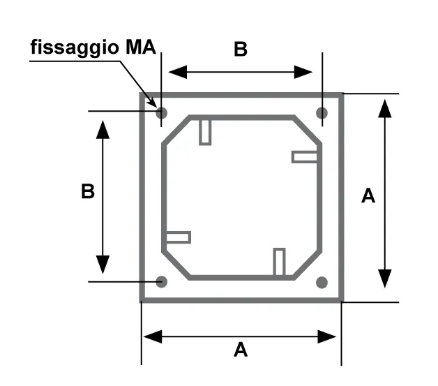 Fantini Cosmi CBT Controtelaio Base Estrattori ATR ATS