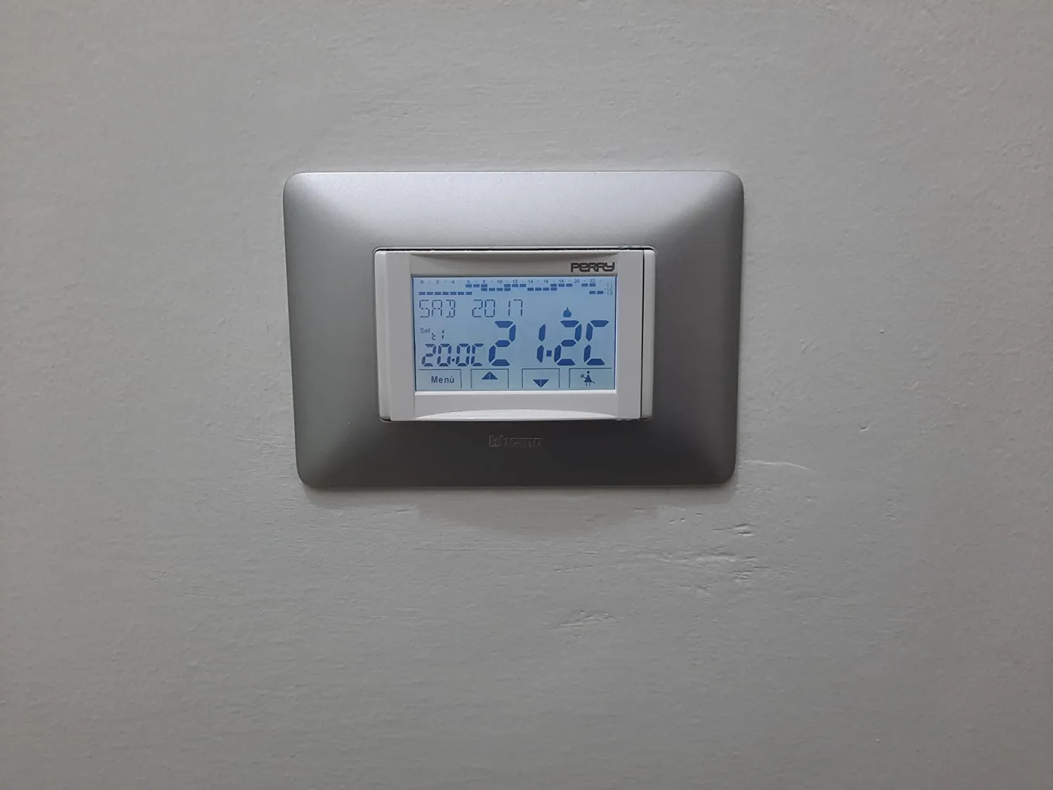 Perry Moon 1CR CDS27 Cronotermostato da Incasso Touch 230V