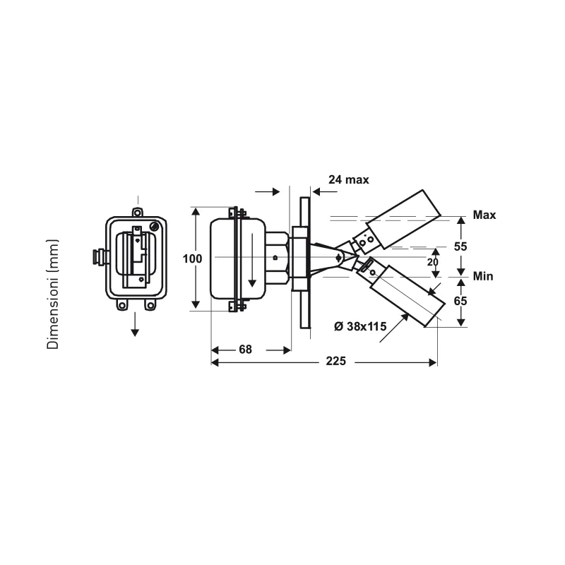 Fantini Cosmi AD52 livellostato per autoclave fino a 10 bar