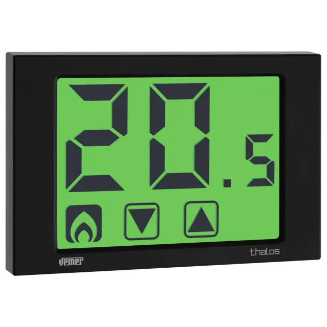 Vemer Thalos VE435400 Termostato Ambiente Nero Touch 230V