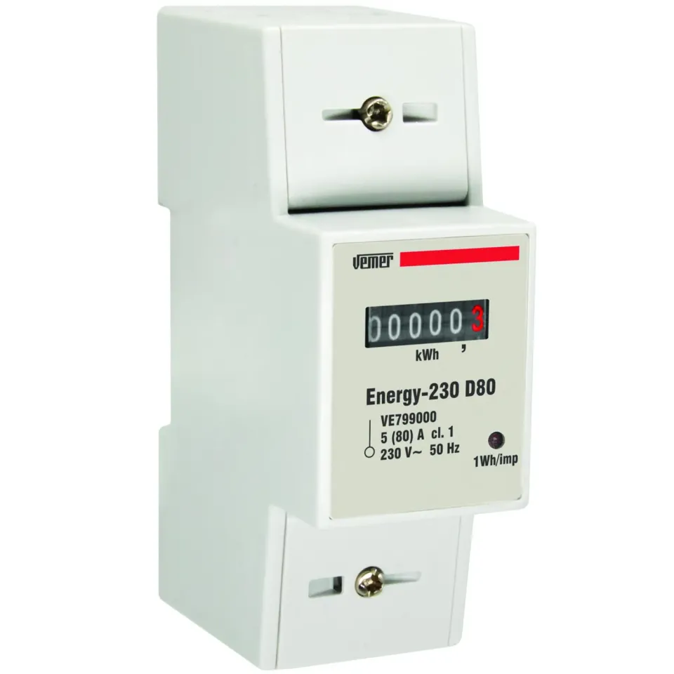 Vemer Energy 230 D80 VE799000 contatore energia monofase 80A