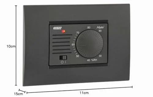 Vemer Humi VE379400 Umidostato Incasso 3 Moduli 230V Manopola