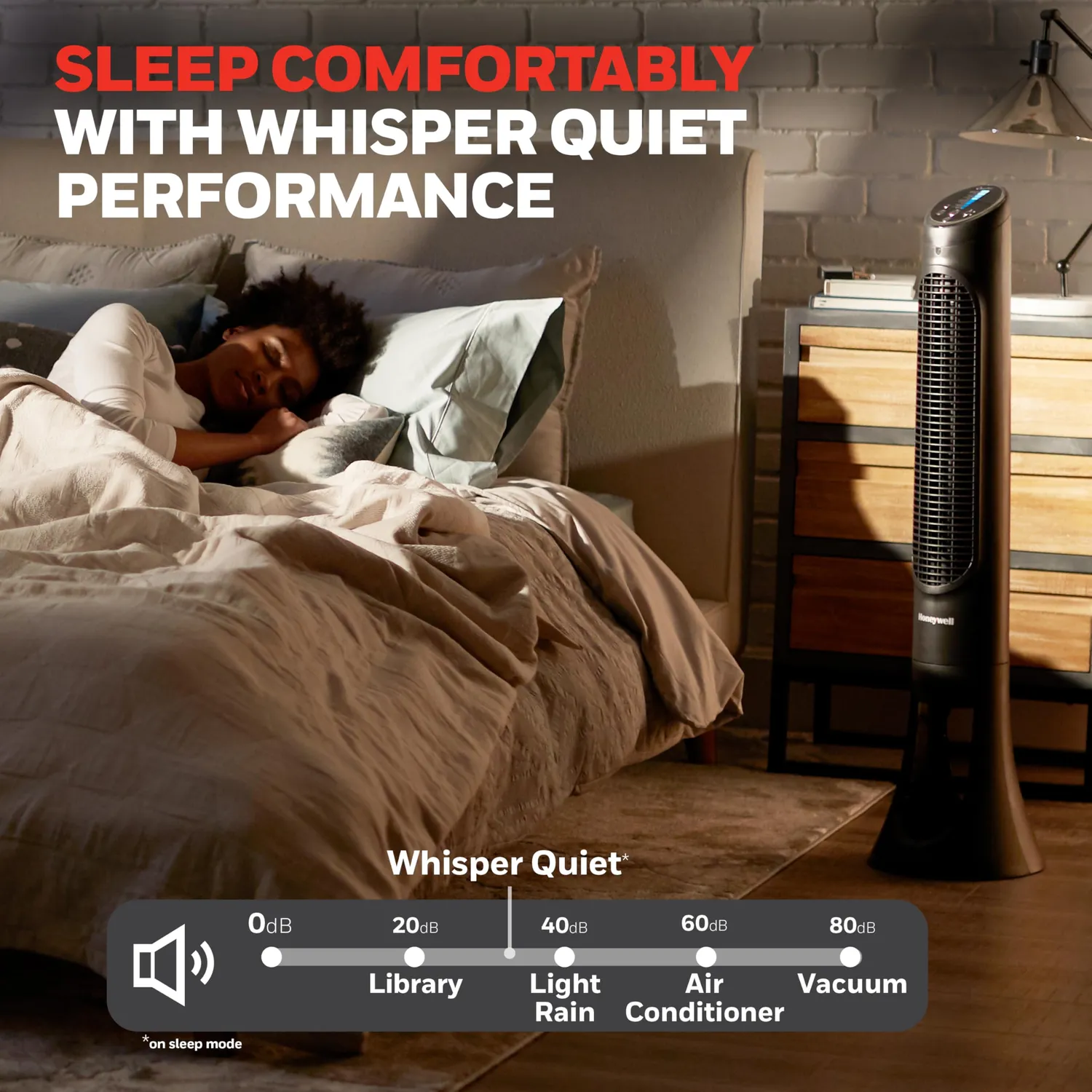 Honeywell QuietSet HYF290B ventilatore torre nero