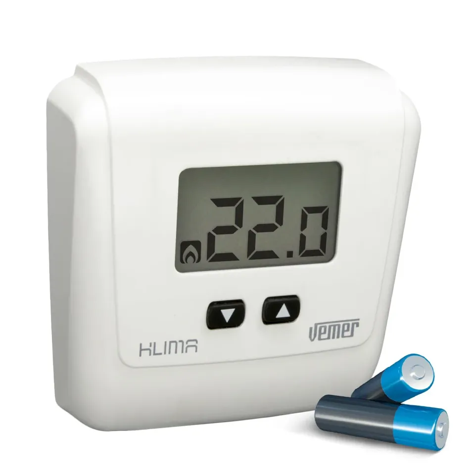 Vemer Klima LCD VE729000 termostato bianco a batteria