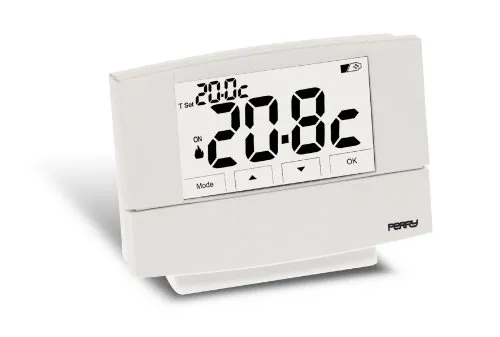 Perry 1TPTE526B termostato parete touch screen a batterie