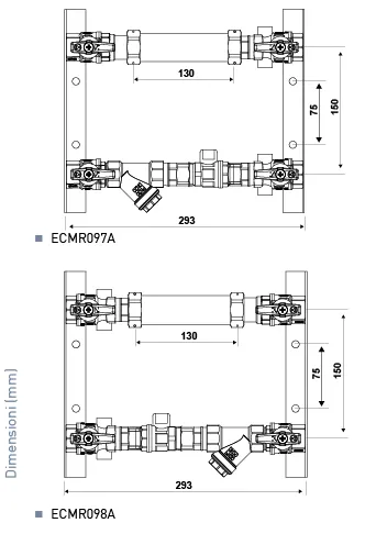 Fantini Cosmi ECMR097A-ECMR098A modulo contabilizzazione