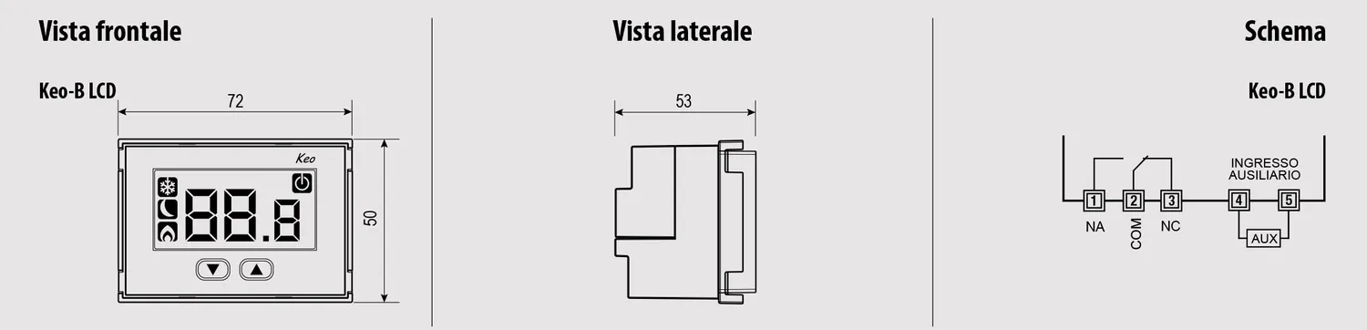 Vemer Keo-B VE267100 termostato incasso a batteria bianco