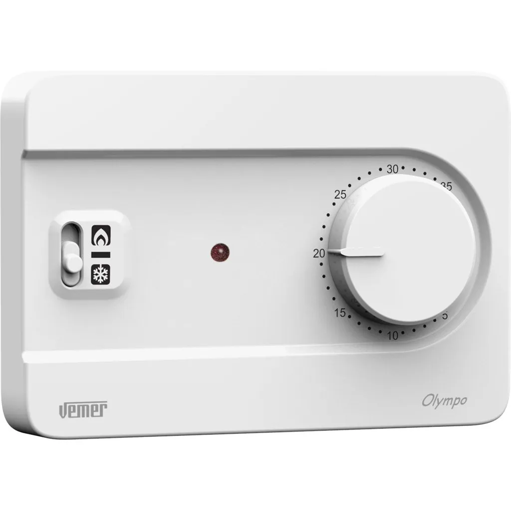 Vemer Olympo VE757600 termostato ambiente nero a manopola