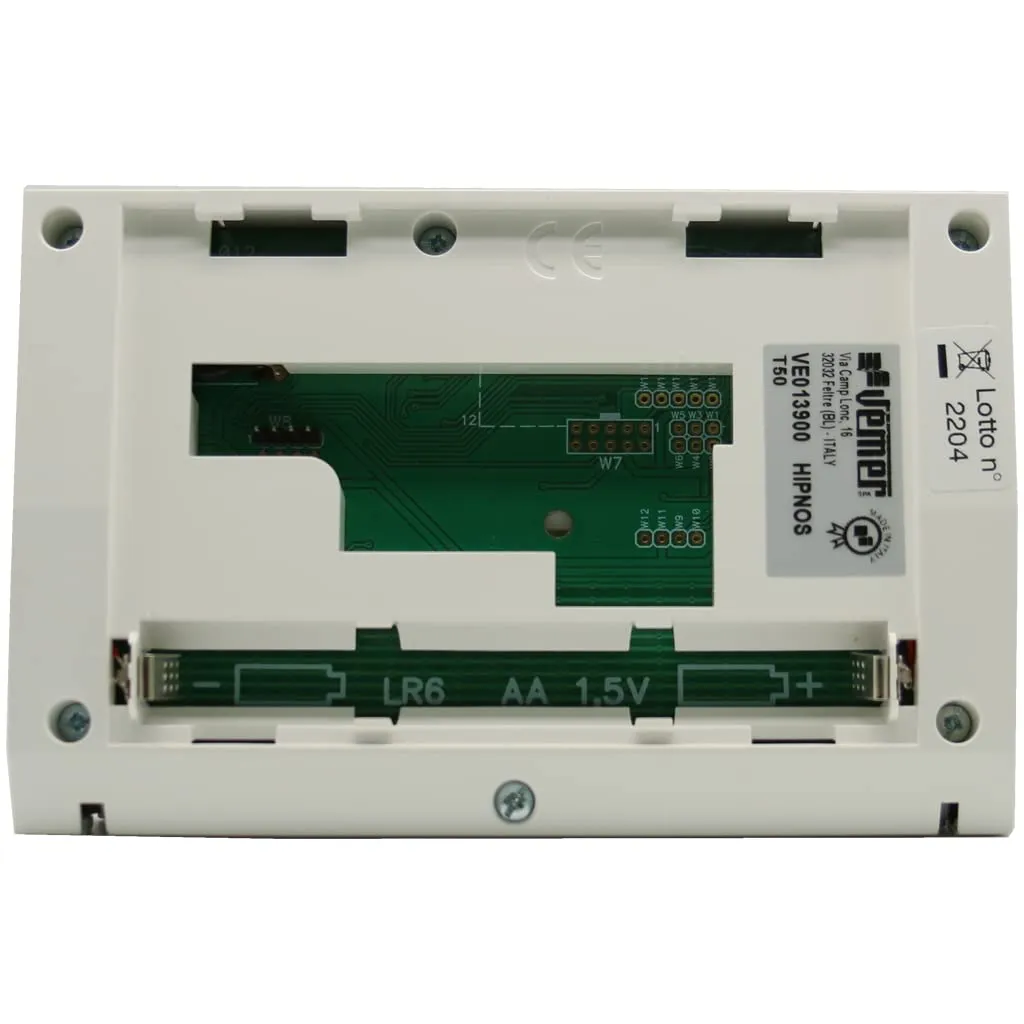 Vemer Hipnos VE013900 cronotermostato parete bianco giornaliero