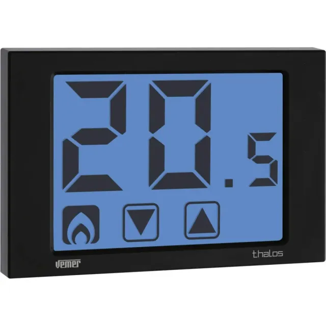 Vemer Thalos VE433900 Termostato Nero a Batteria Touch