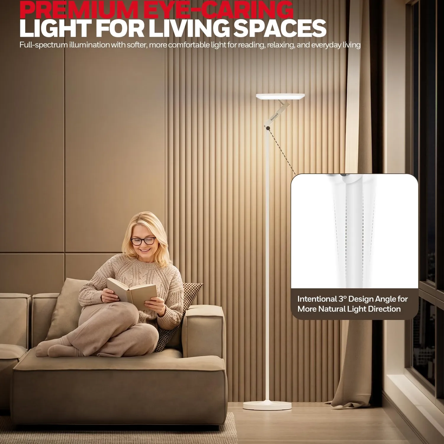 Honeywell Sunturalux F2 piantana LED 40W RGB telecomando