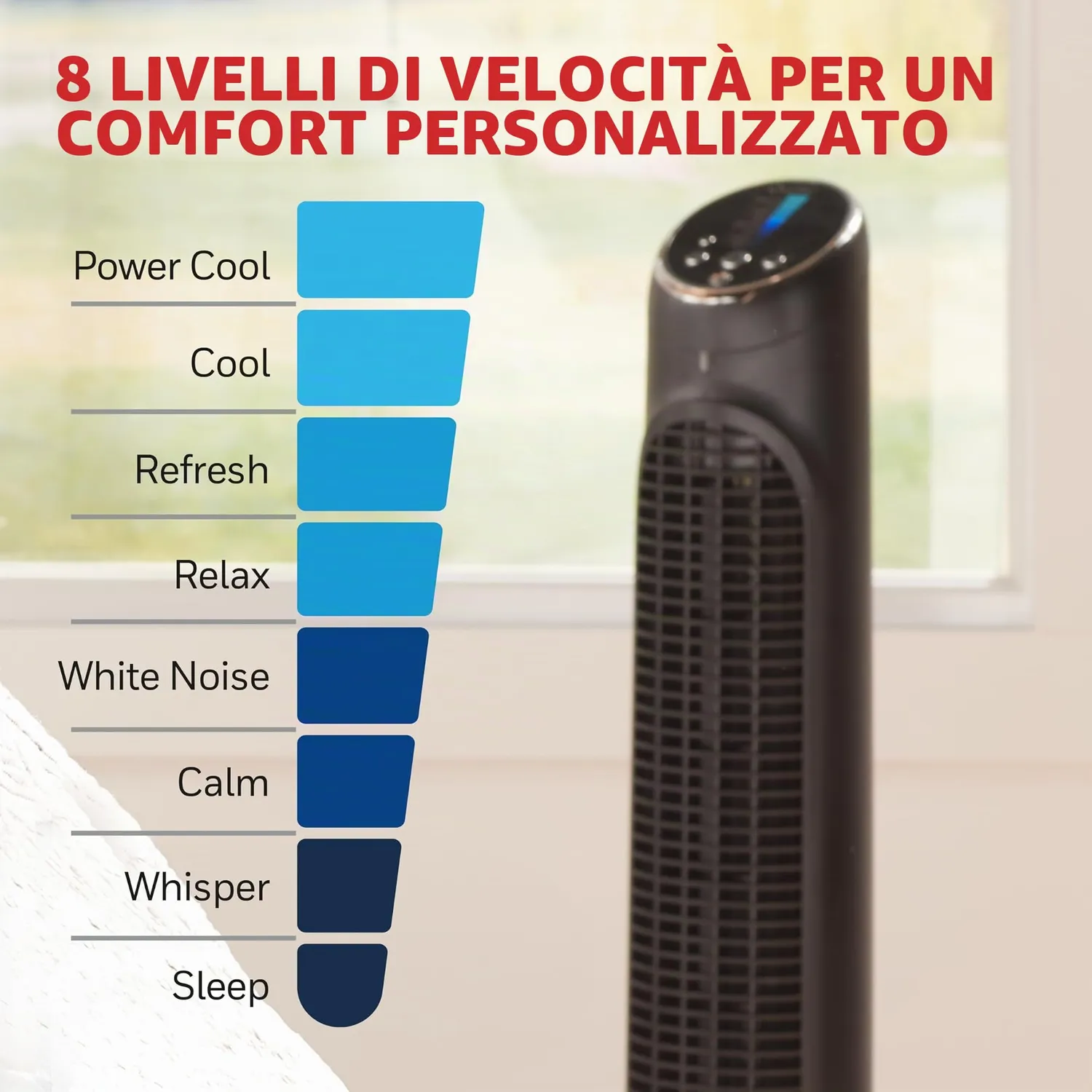 Honeywell QuietSet HYF290B ventilatore torre nero