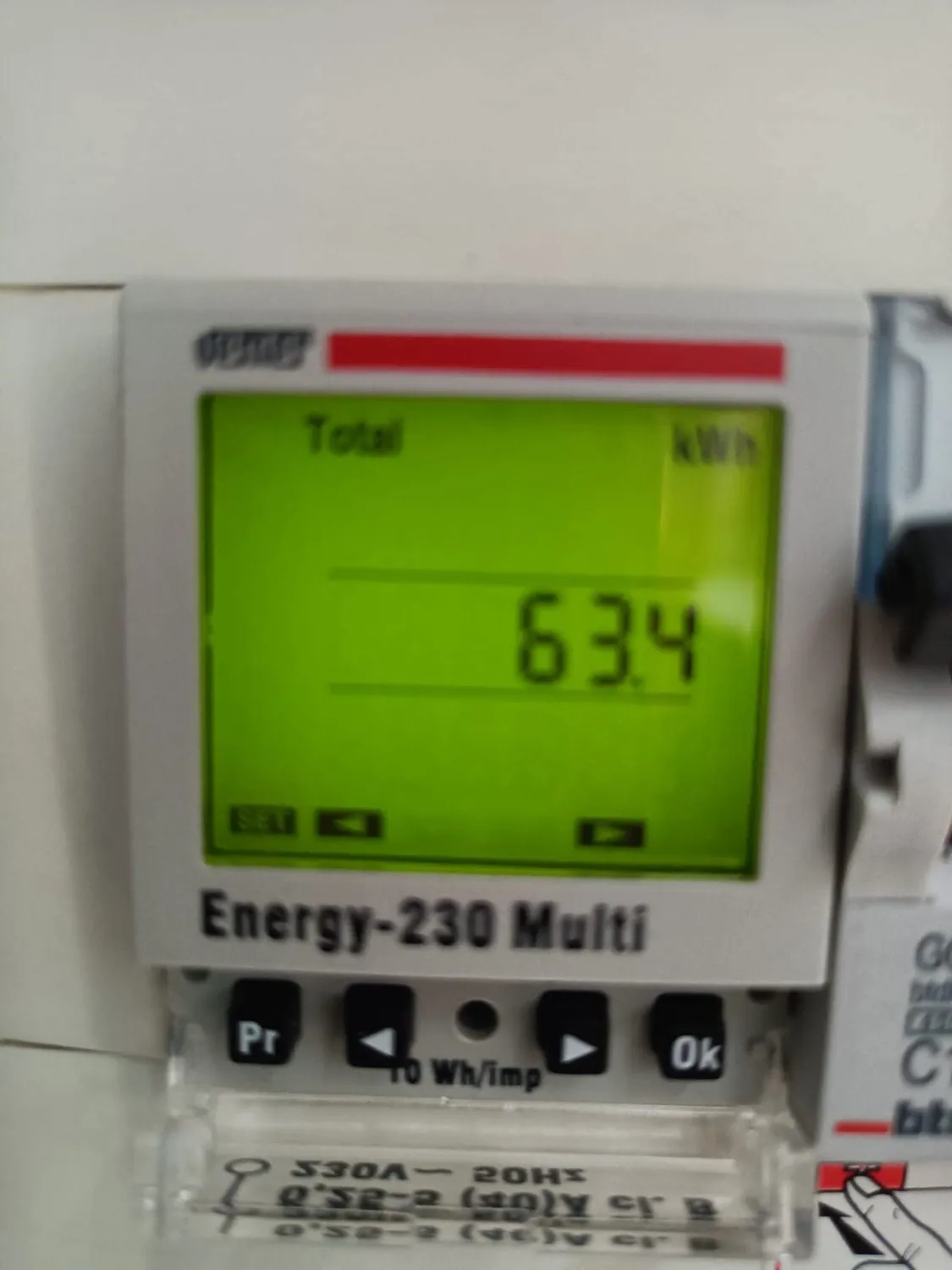 Vemer Energy-230 Multi VE429700 contatore energia monofase