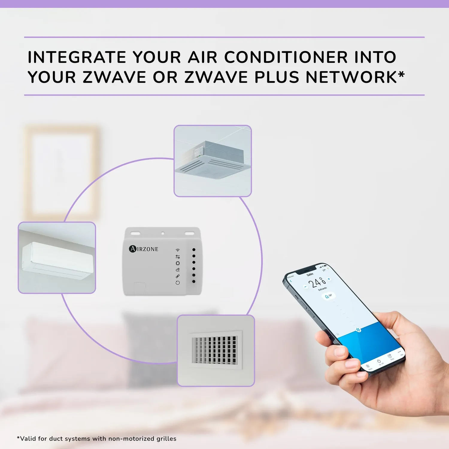 Airzone Aidoo AZAI6ZWEDA1 controllo climatizzazione Daikin Z-Wave
