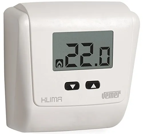 Vemer Klima LCD VE729000 termostato bianco a batteria