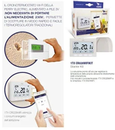 Perry 1TXCR028WIFIKIT cronotermostato wifi Smartbox bianco