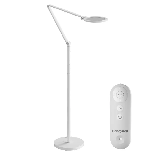 Honeywell F01 lampada da terra LED dimmerabile bianca