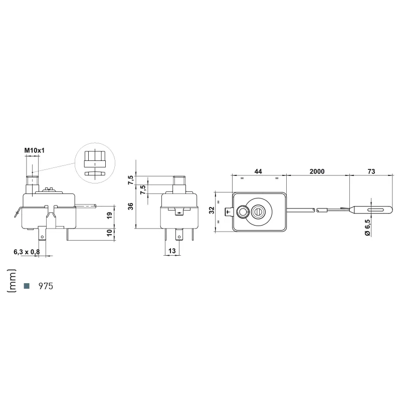 Fantini Cosmi TG400 serie 965 975 termostato ambiente