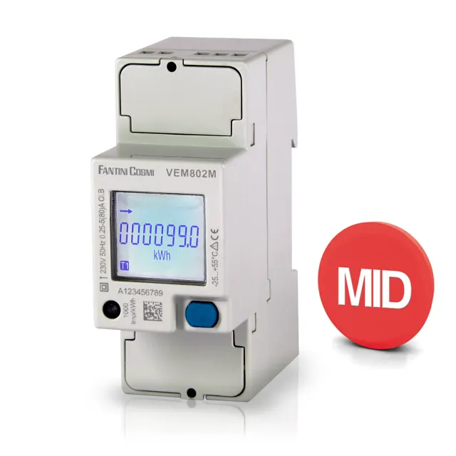 Fantini Cosmi VM802 contatore energia monofase 80A MID