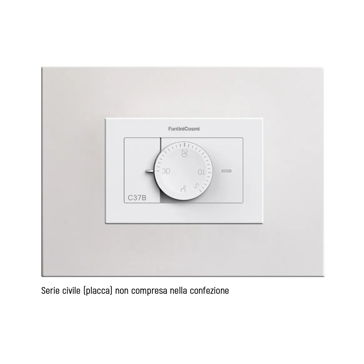 Fantini Cosmi C37B termostato incasso kit multiplacca