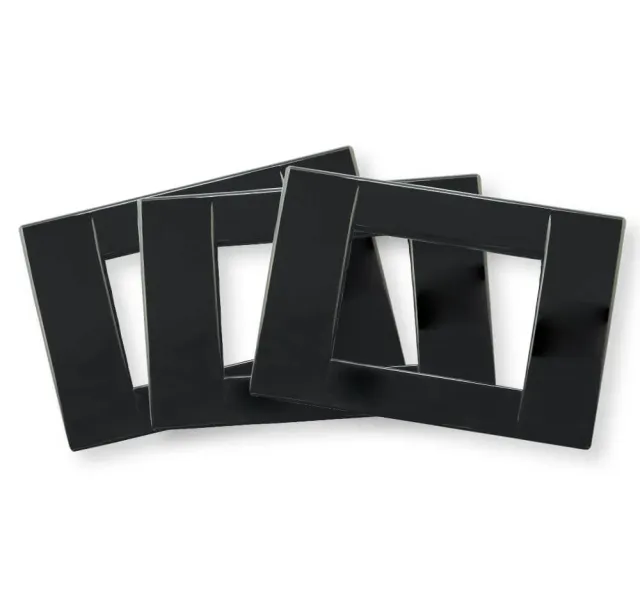 IMIT kit placche nere termostati incasso DIN503